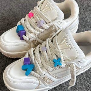 LOUIS VUITTON Trainer Maxi lace-up sneakers for women in white